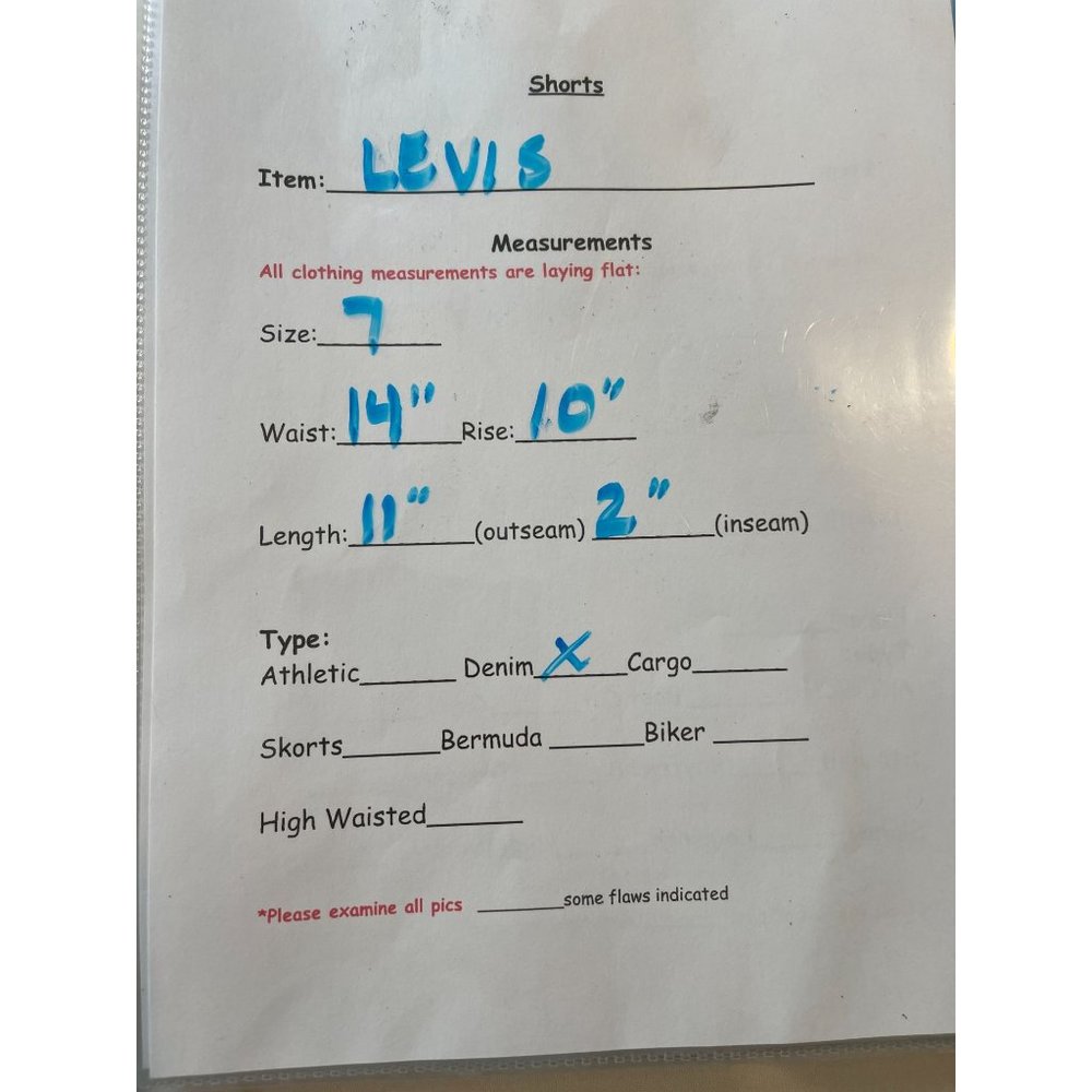 Vintage Levi's Denim Cut off Distressed High Waisted Shorts Size 7 - Picture 8 of 8